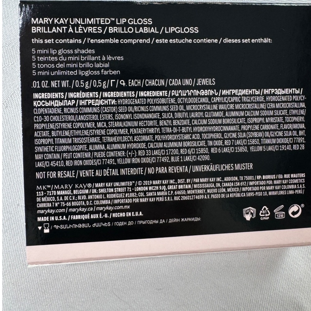 Mary Kay Unlimited Lip Gloss Mini Set Fancy Nancy Iconic Red Unique Mauve Tawny - Picture 4 of 4